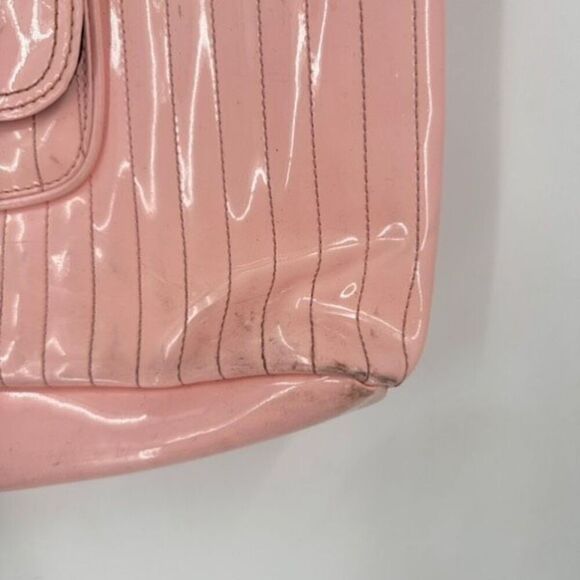 Ted Baker London Women's Patent Leather Quilted Tote Handbag Pink Size Large‎ - Picture 5 of 16